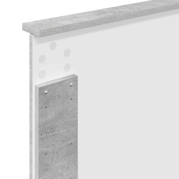 vidaXL Úložná posteľ Betónová šedá 90 x 190 cm Kompozitné drevo – Obrázok 12