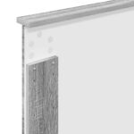 vidaXL Rám postele Sivý Sonoma 90 x 200 cm Kompozitné drevo – Obrázok 12