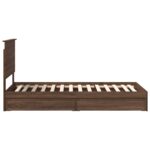 vidaXL Úložná posteľ Hnedý dub 75 x 190 cm Kompozitné drevo – Obrázok 9