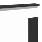 vidaXL Rám postele Čierna a strieborná 200 x 200 cm Kompozitné drevo – Obrázok 12