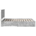 vidaXL Rám postele Betónová šedá 160 x 200 cm Kompozitné drevo – Obrázok 9