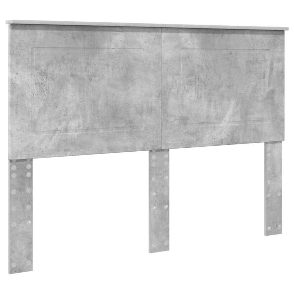 vidaXL Rám postele Betónová šedá 140 x 190 cm Kompozitné drevo – Obrázok 7