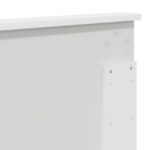 vidaXL Rám postele s čelnou doskou Biela 140 x 200 cm Kompozitné drevo – Obrázok 12