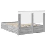 vidaXL Rám postele Sivý Sonoma 140 x 200 cm Kompozitné drevo – Obrázok 10