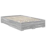 vidaXL Rám postele Sivý Sonoma 120 x 190 cm Kompozitné drevo – Obrázok 6