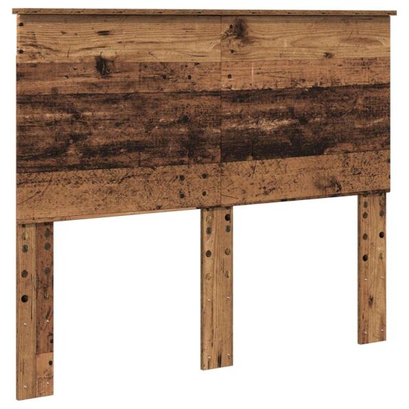 vidaXL Rám postele Staré drevo 120 x 190 cm Kompozitné drevo – Obrázok 7