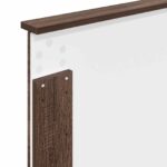 vidaXL Rám postele Hnedý dub a striebro 100 x 200 cm Kompozitné drevo – Obrázok 11