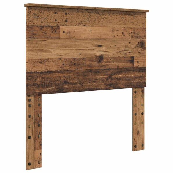 vidaXL Rám postele Staré drevo 100 x 200 cm Kompozitné drevo – Obrázok 6