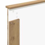 vidaXL Rám postele Remeselný dub 100 x 200 cm Kompozitné drevo – Obrázok 11