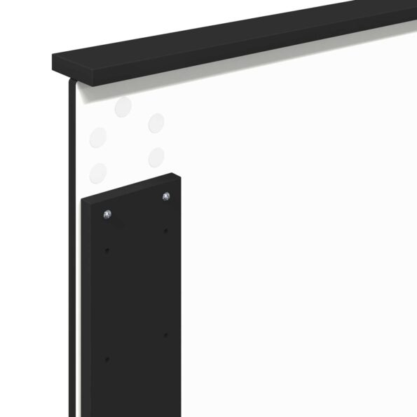 vidaXL Rám postele Čierna a strieborná 75 x 190 cm Kompozitné drevo – Obrázok 11