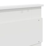 vidaXL Rám postele Biela 200 x 200 cm Masívne borovicové drevo – Obrázok 11
