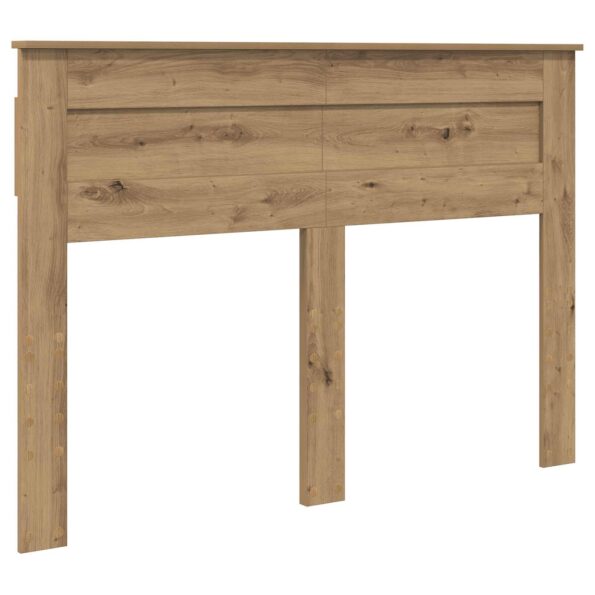 vidaXL Rám postele s čelnou doskou Remeselnícky dub 140 x 190 cm – Obrázok 6