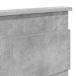 vidaXL Rám postele Betónová šedá 135 x 190 cm Masívne borovicové drevo – Obrázok 11