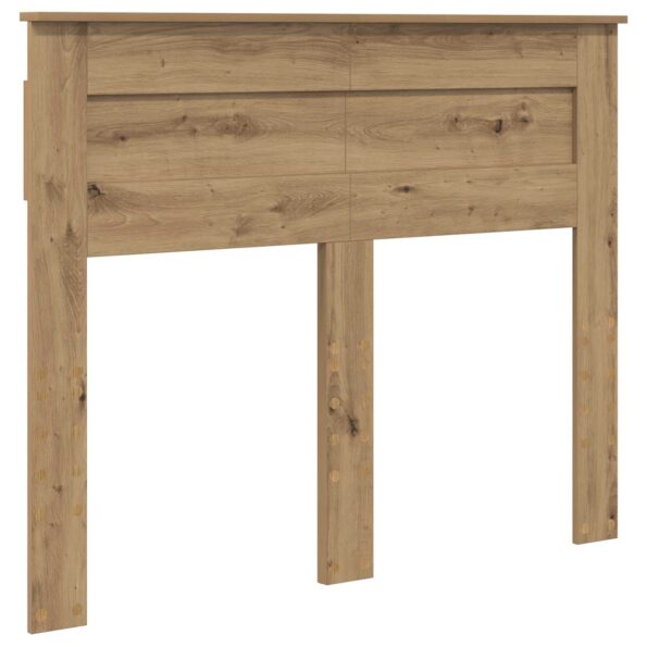 vidaXL Rám postele s čelnou doskou Remeselnícky dub 135 x 190 cm – Obrázok 6