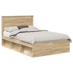 vidaXL Rám postele Sonoma 120 x 200 cm Masívne borovicové drevo – Obrázok 2