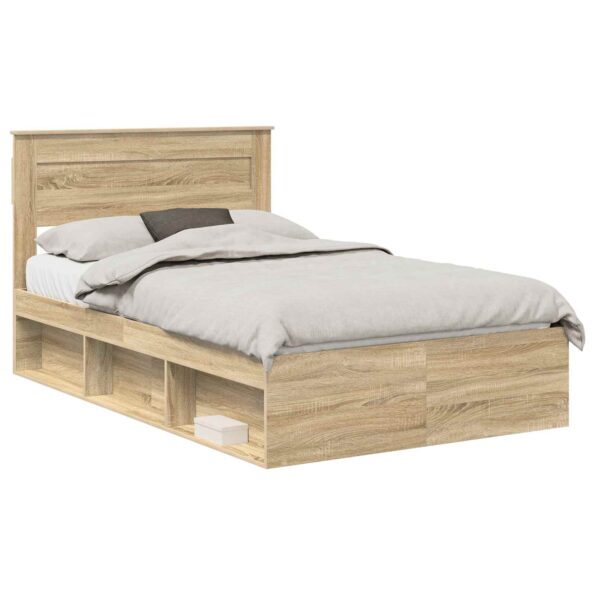 vidaXL Rám postele Sonoma 120 x 200 cm Masívne borovicové drevo – Obrázok 2