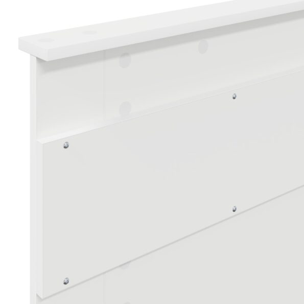 vidaXL Rám postele Biela 100 x 200 cm Masívne borovicové drevo – Obrázok 11