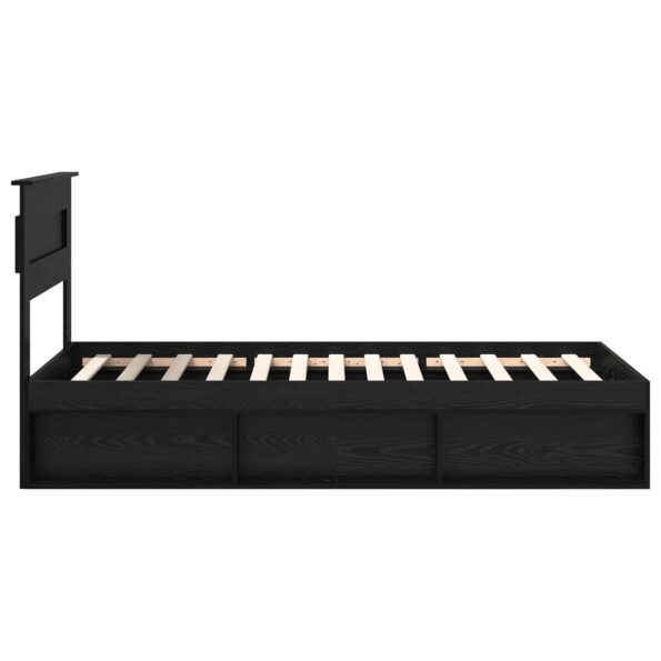vidaXL Rám postele Čierna 100 x 200 cm Masívne borovicové drevo – Obrázok 8