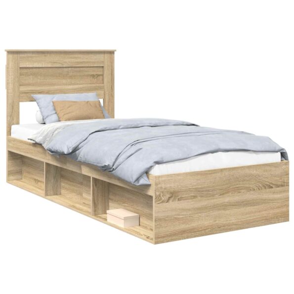vidaXL Rám postele Sonoma 100 x 200 cm Masívne borovicové drevo – Obrázok 2
