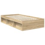 vidaXL Rám postele Sonoma 100 x 200 cm Masívne borovicové drevo – Obrázok 5