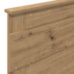 vidaXL Rám postele s čelnou doskou Remeselnícky dub 75 x 190 cm – Obrázok 11