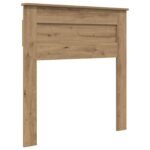 vidaXL Rám postele s čelnou doskou Remeselnícky dub 75 x 190 cm – Obrázok 6