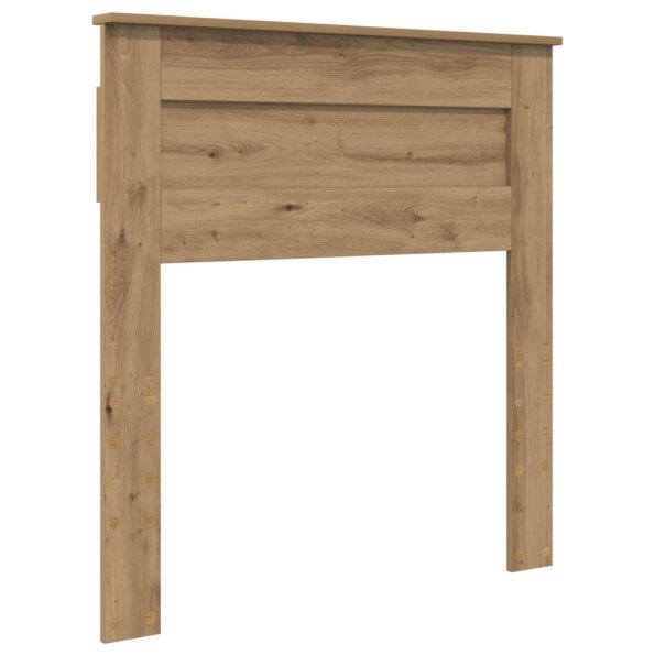 vidaXL Rám postele s čelnou doskou Remeselnícky dub 75 x 190 cm – Obrázok 6