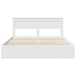 vidaXL Rám postele so zásuvkou Biela 180 x 200 cm Inžinierske drevo – Obrázok 8