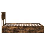 vidaXL Rám postele Dymová dub 120 x 200 cm Inžinierske drevo – Obrázok 9