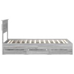 vidaXL Rám postele Sivý Sonoma 100 x 200 cm Inžinierske drevo – Obrázok 9