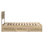 vidaXL Rám postele Sonoma dub 75 x 190 cm Inžinierske drevo – Obrázok 9