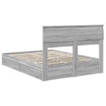 vidaXL Úložná posteľ Sivý Sonoma 160 x 200 cm Kompozitné drevo – Obrázok 10