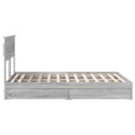 vidaXL Úložná posteľ Sivý Sonoma 160 x 200 cm Kompozitné drevo – Obrázok 9