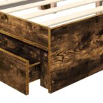 vidaXL Úložná posteľ Dymová dub 135 x 190 cm Kompozitné drevo – Obrázok 11