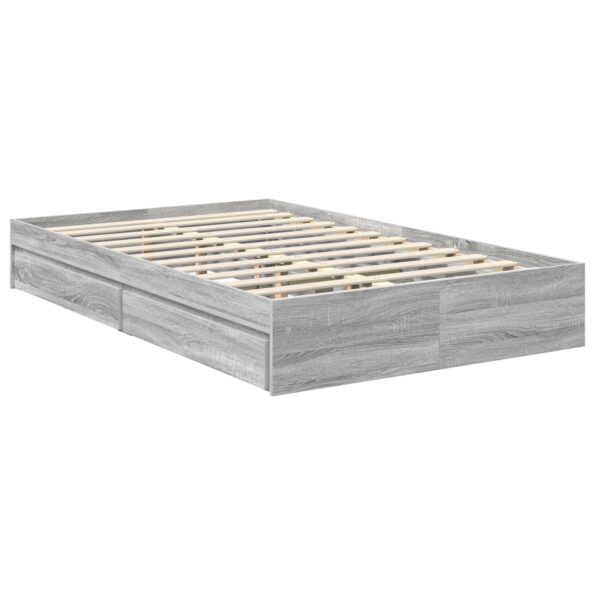 vidaXL Úložná posteľ Sivý Sonoma 100 x 200 cm Kompozitné drevo – Obrázok 6