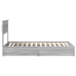 vidaXL Úložná posteľ Sivý Sonoma 100 x 200 cm Kompozitné drevo – Obrázok 9