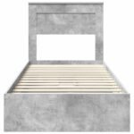 vidaXL Úložná posteľ Betónová šedá 75 x 190 cm Kompozitné drevo – Obrázok 8