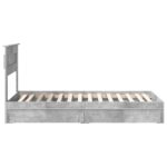 vidaXL Úložná posteľ Betónová šedá 75 x 190 cm Kompozitné drevo – Obrázok 9