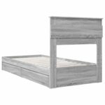 vidaXL Úložná posteľ Sivý Sonoma 75 x 190 cm Kompozitné drevo – Obrázok 10