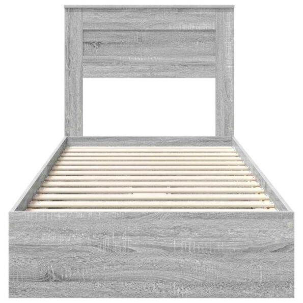 vidaXL Úložná posteľ Sivý Sonoma 75 x 190 cm Kompozitné drevo – Obrázok 8