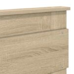 vidaXL Rám postele Sonoma dub 200 x 200 cm Kompozitné drevo – Obrázok 12