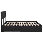 vidaXL Rám postele Čierny dub 180 x 200 cm Kompozitné drevo – Obrázok 9