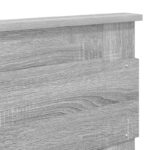 vidaXL Rám postele Sivý Sonoma 140 x 200 cm Kompozitné drevo – Obrázok 12