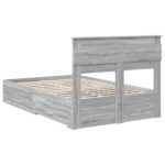 vidaXL Rám postele Sivý Sonoma 120 x 200 cm Kompozitné drevo – Obrázok 10