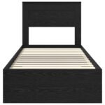 vidaXL Rám postele so zásuvkou s čelnou doskou Kompozitné drevo – Obrázok 7