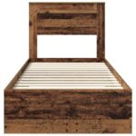 vidaXL Rám postele so zásuvkou s čelnou doskou Kompozitné drevo – Obrázok 7