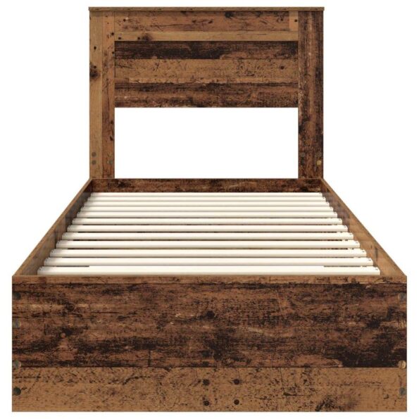 vidaXL Rám postele so zásuvkou s čelnou doskou Kompozitné drevo – Obrázok 7