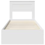 vidaXL Rám postele so zásuvkou s čelnou doskou Kompozitné drevo – Obrázok 7