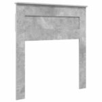 vidaXL Rám postele so zásuvkou Betónová sivá a striebro 75 x 190 cm – Obrázok 6
