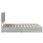 vidaXL Úložná posteľ Sivý Sonoma 160 x 200 cm Kompozitné drevo – Obrázok 9